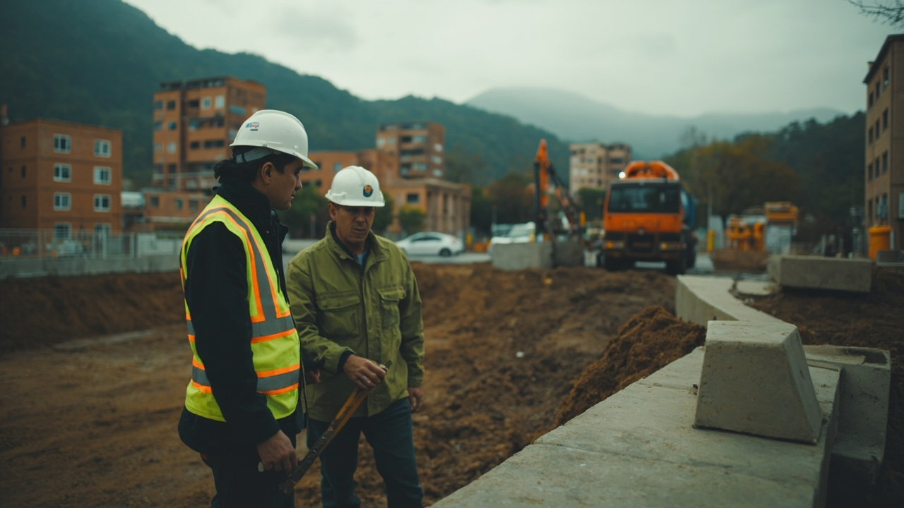 Alcalde Galán revisa el avance de las obras en los parques de Antonio Nariño