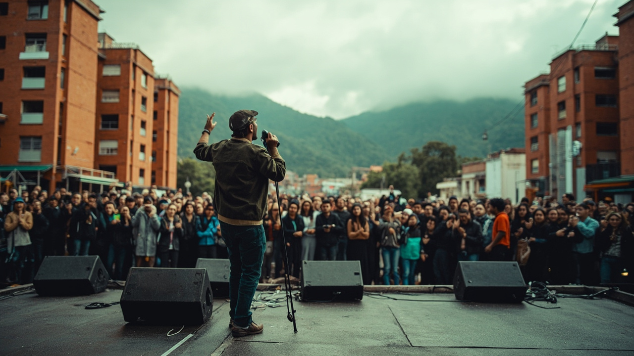Bery calentó el escenario en la apertura del concierto de Nicky Jam en Bogotá