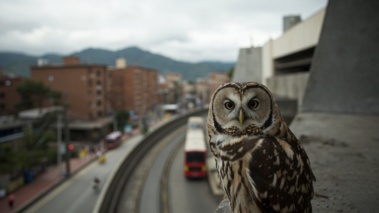 Búho orejudo fue avistado en zonas cercanas a la Línea 1 del Metro de Bogotá