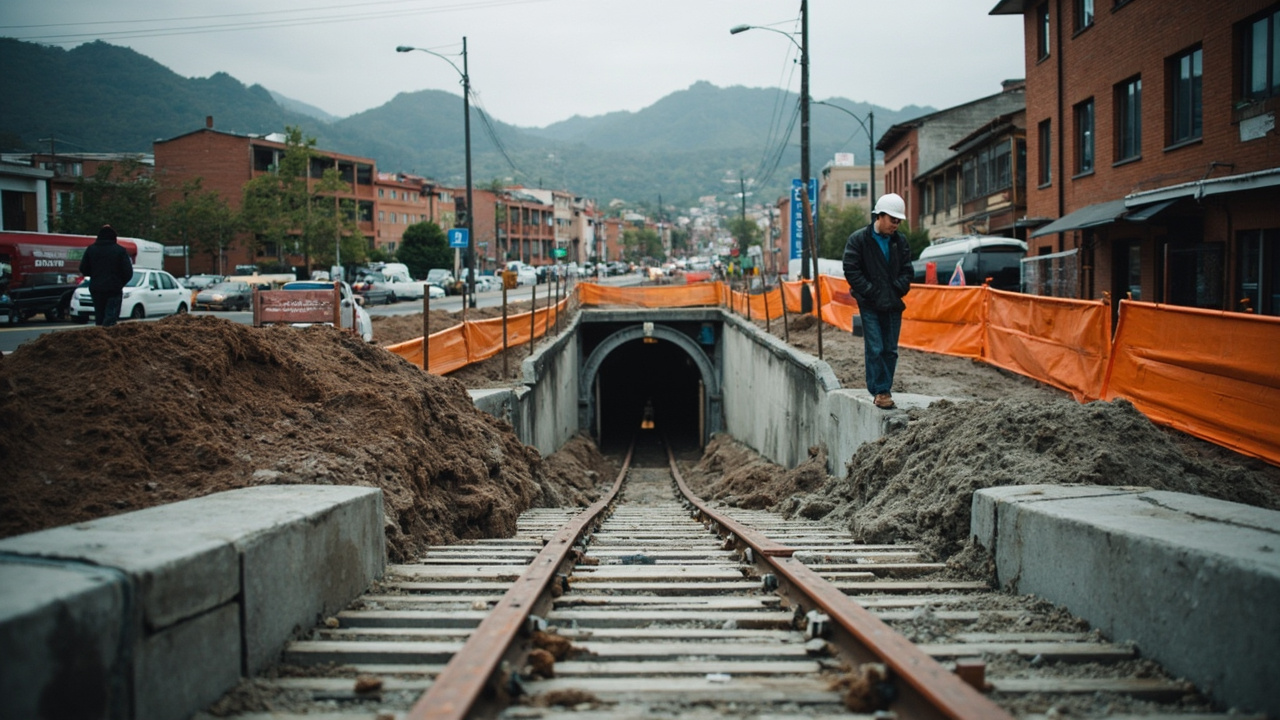Bogotá avanza en la construcción de un túnel peatonal de 300 metros