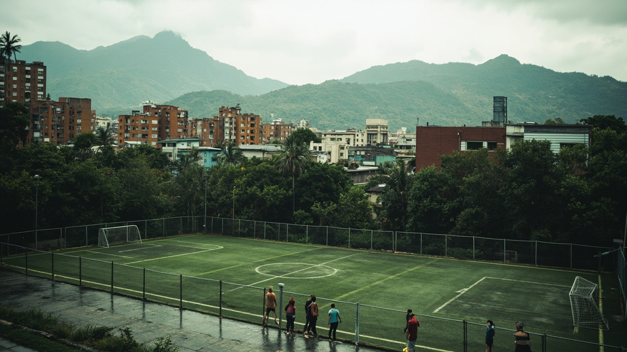Cancha de fútbol 5 en el norte de Bogotá era un bien camuflado de la mafia