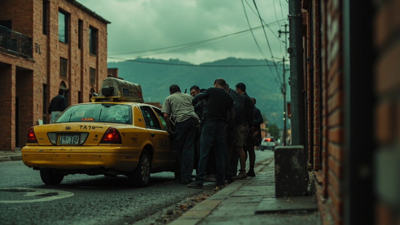 Capturan a cuatro hombres en el centro de Bogotá: se movilizaban en un taxi con arma de fuego
