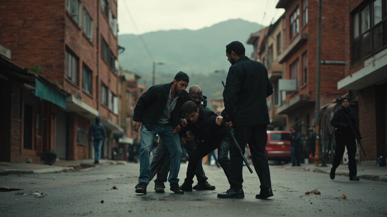 Capturan a dos hombres armados tras una violenta riña en Bogotá
