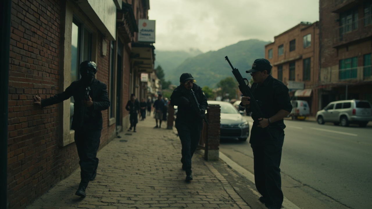 Capturan a dos presuntos fleteros armados frente a una entidad financiera en el sur de Bogotá