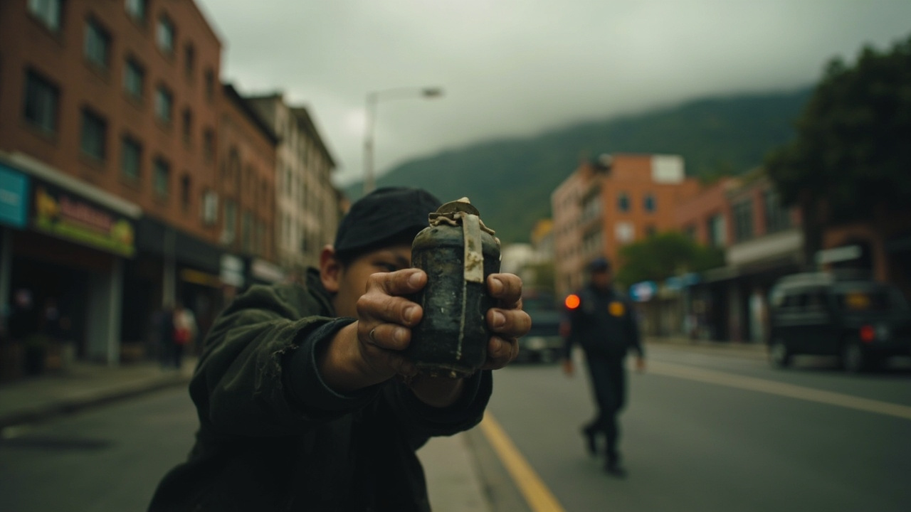 Capturan a menor de edad con una granada de fragmentación en el centro de Bogotá