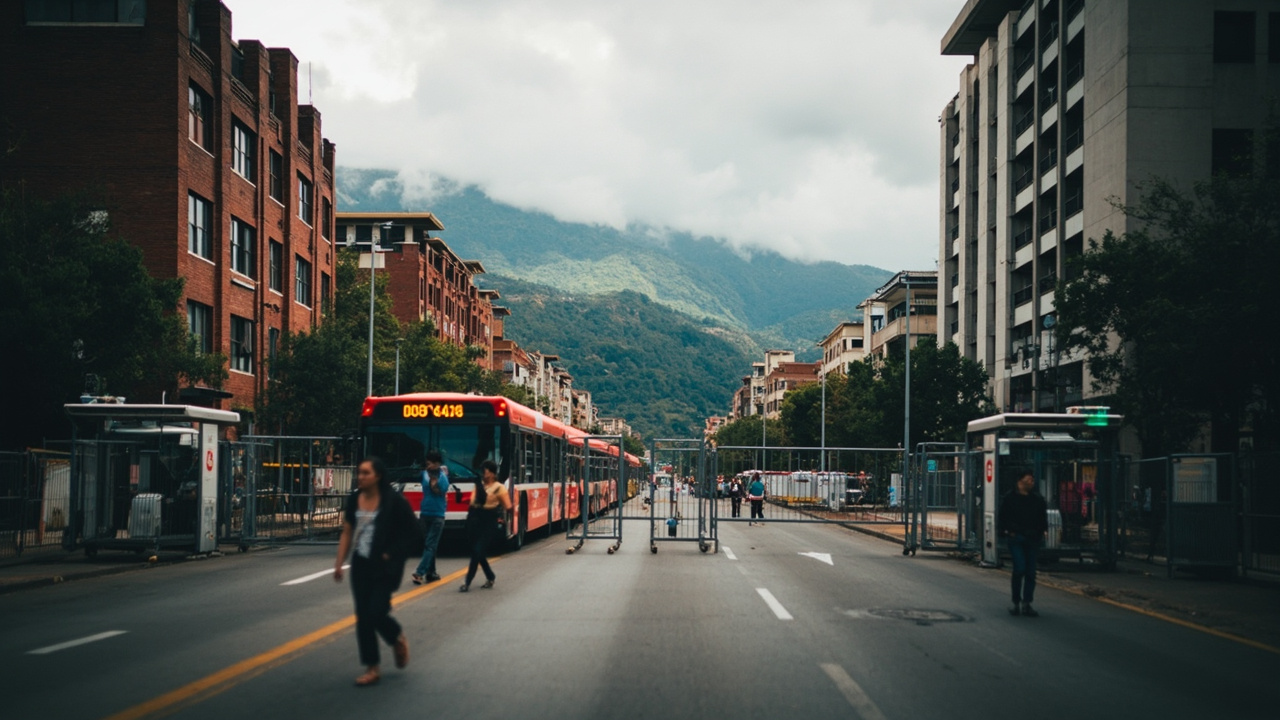 Estaciones de TransMilenio cerradas y bloqueos en el centro de Bogotá por el preconteo electoral