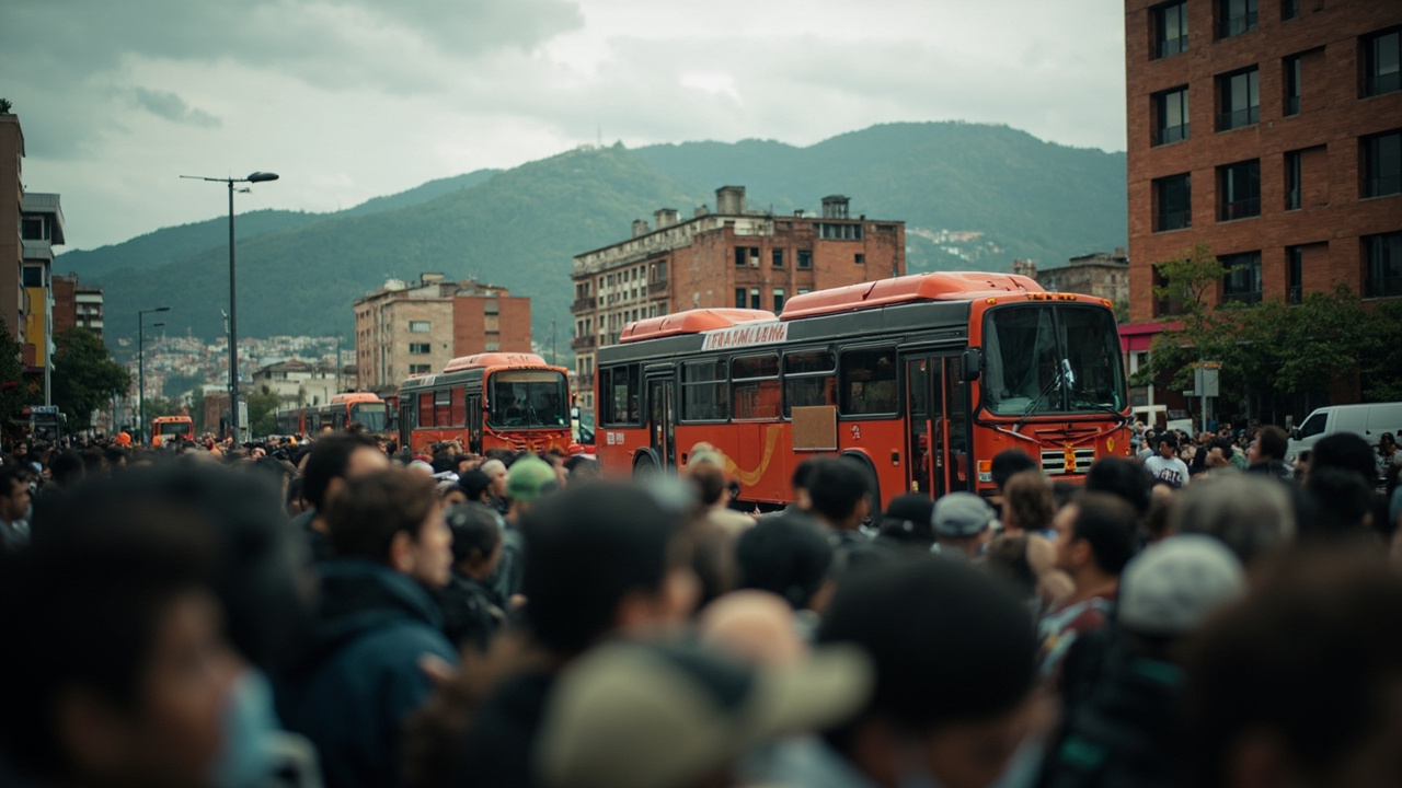 Protestas masivas cierran el Portal Sur y suspenden operación de TransMilenio hacia Soacha