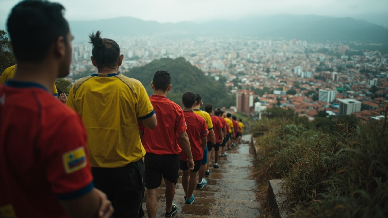 Hinchas colombianos subieron a Monserrate a orar por la selección antes del duelo con Ghana