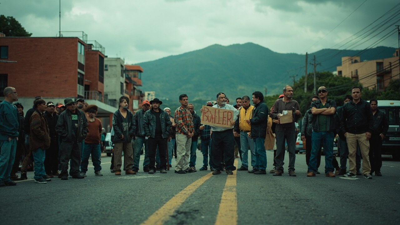 Comerciantes bloquearon la Autopista Sur por presuntas extorsiones
