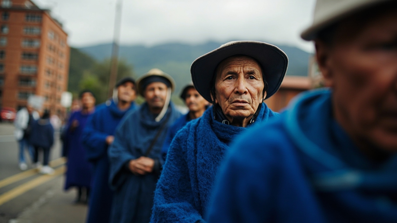 Comunidad Misak se planta en la ANT en Bogotá para exigir la formalización de sus tierras