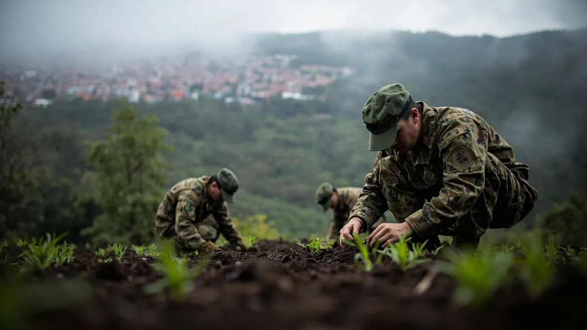 Ejército Nacional siembra 32 mil plantas en los páramos que abastecen de agua a Bogotá