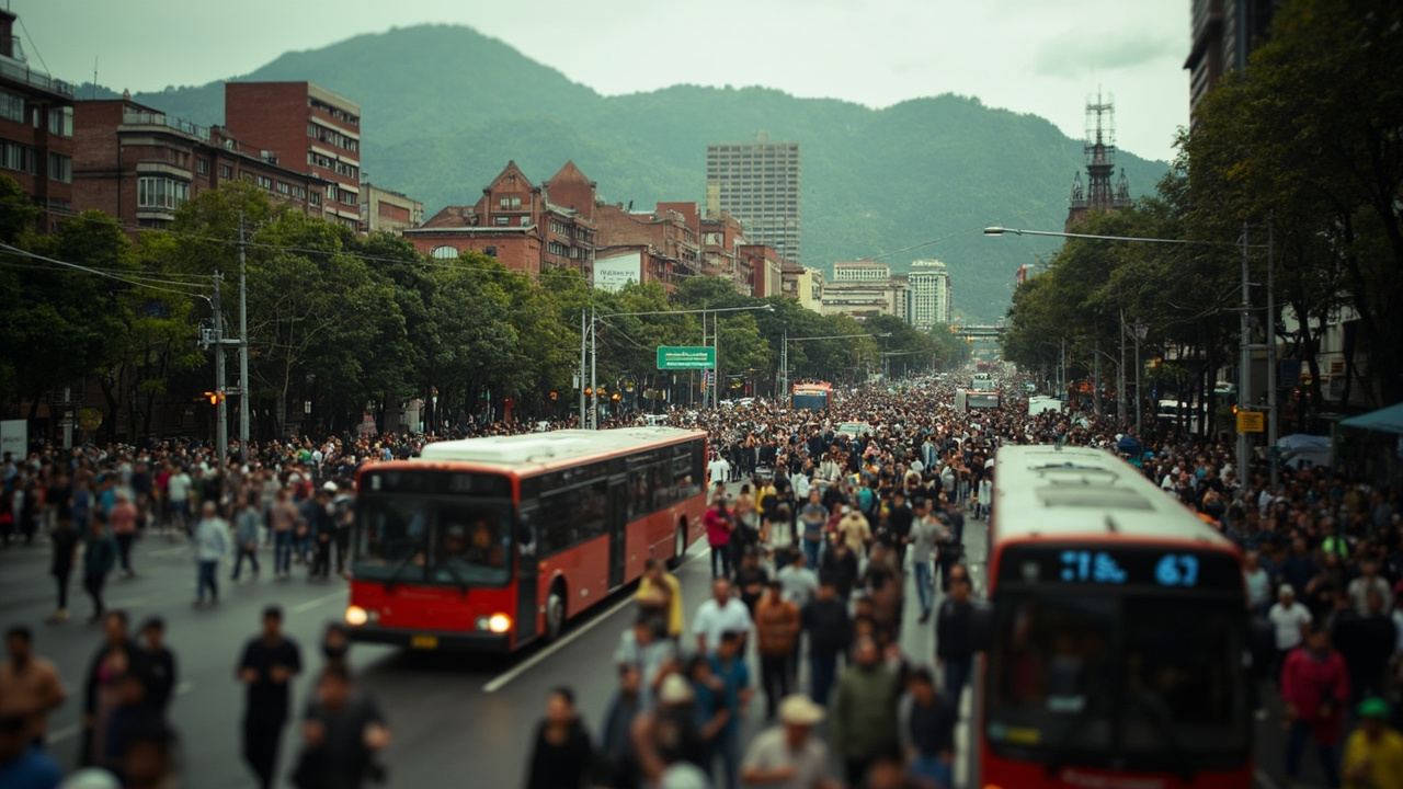 Manifestación en el centro de Bogotá complica la movilidad este miércoles 10 de junio