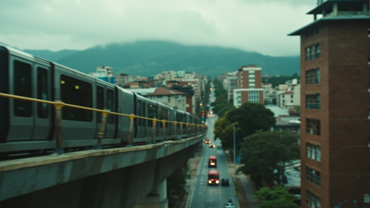 El tren energizado del Metro de Bogotá llegó a la Estación 4 en Kennedy