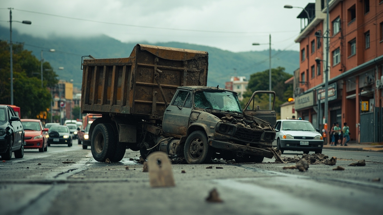 Choque entre volqueta y particular congestiona la Avenida Boyacá este jueves