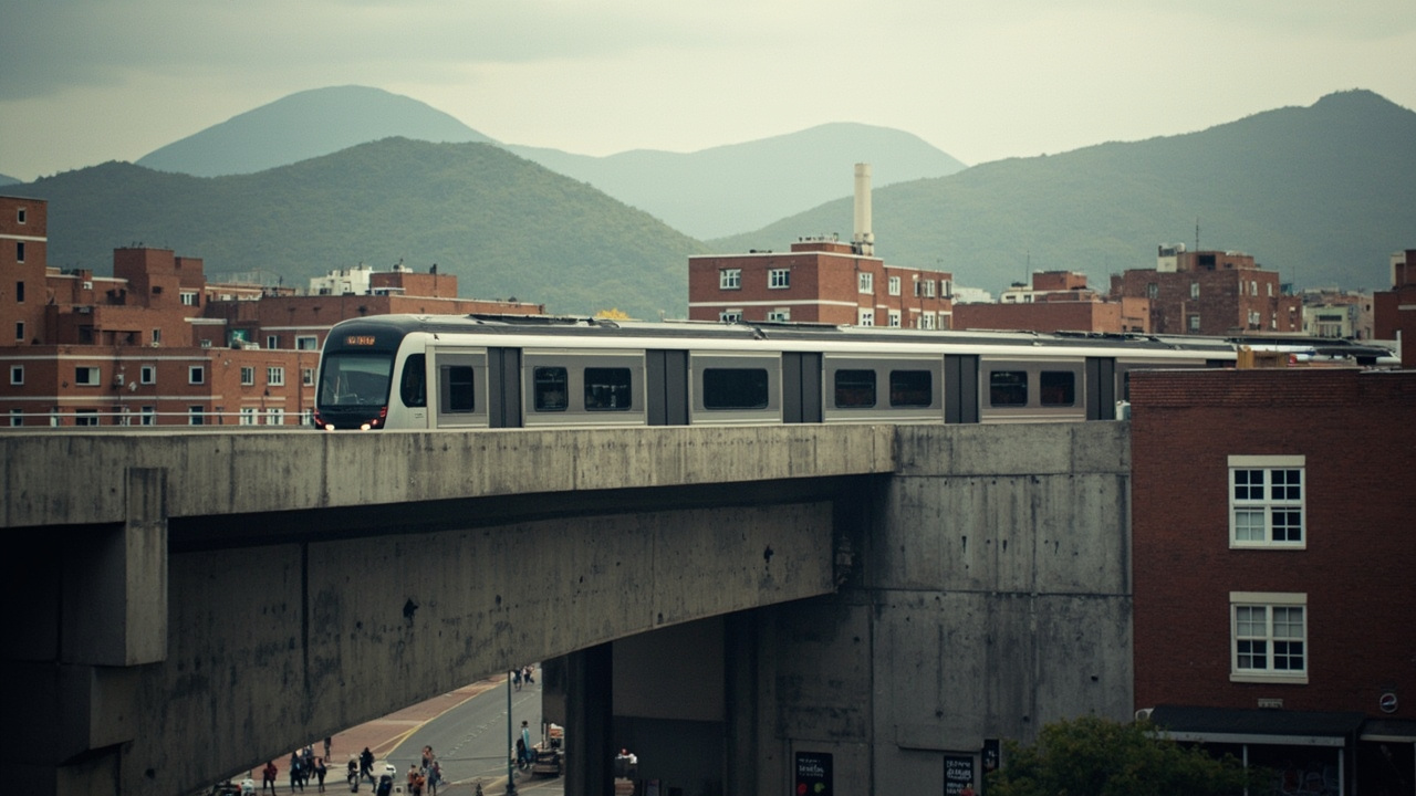 El primer tren del metro de Bogotá sigue rodando en pruebas por Kennedy