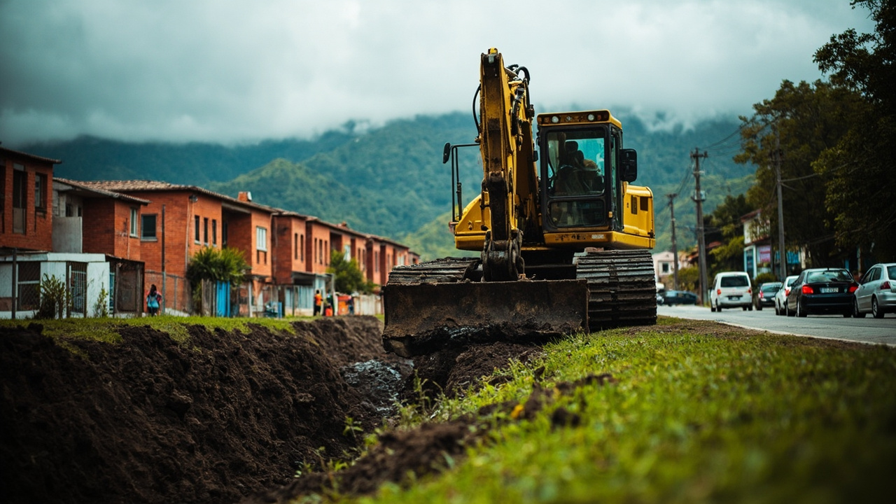Retroexcavadora intervenía zona de protección del río Bogotá