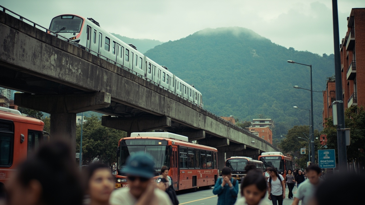 Trenes del metro de Bogotá avanzan en pruebas sobre el viaducto elevado