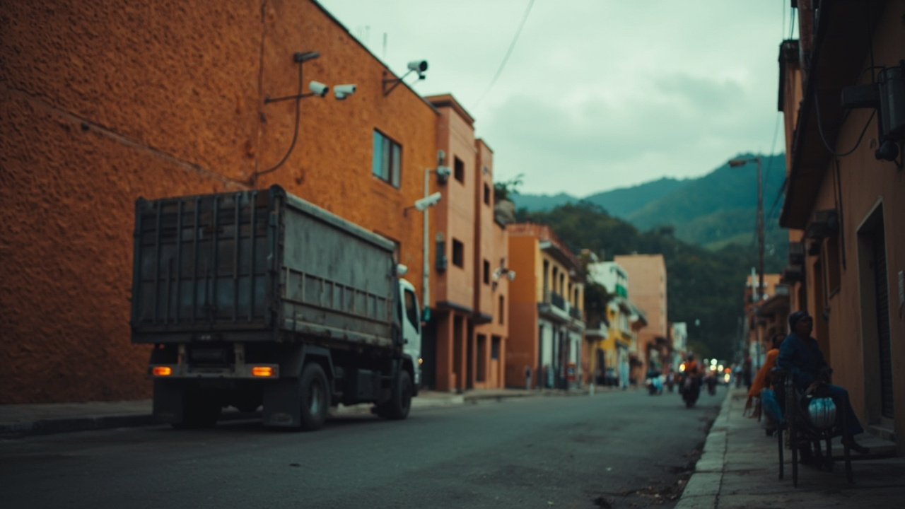 Cámaras de seguridad frustraron el robo de un camión con mercancía en Bogotá