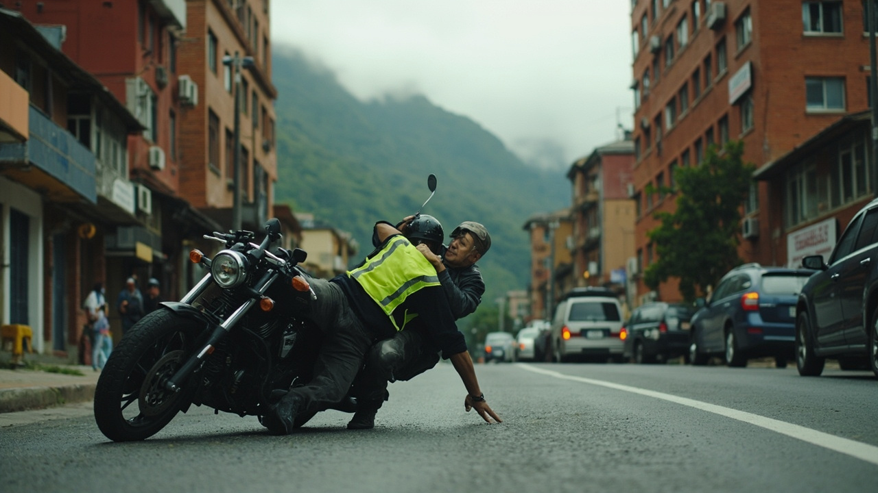 Video muestra el momento en que un motociclista atropella a una agente de tránsito en Bogotá